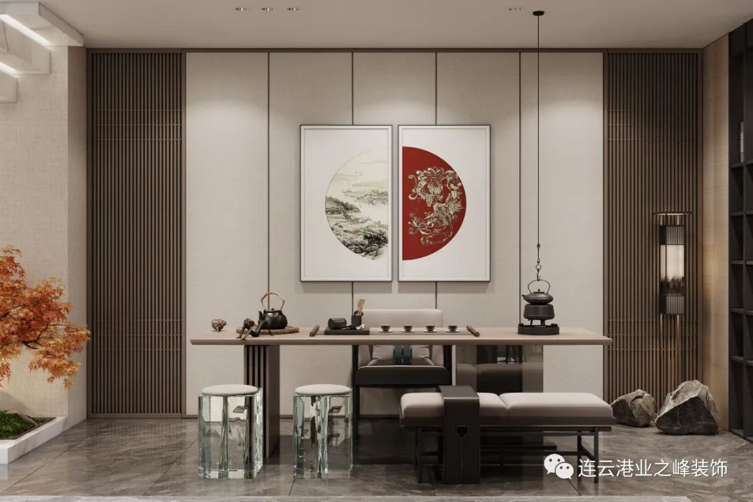 連云港市裝修案例東廬疊墅|簡雅新中式 邂逅詩意與遠(yuǎn)方